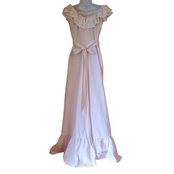 Miss Rita CA Pink Swiss Dot Lace Maxi Dress Cosplay Costume Prom Garden Party‎ - Picture 2 of 5